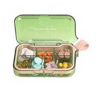 Distributeur de médicaments en plastique sympathique avec design résistant à l'humidité 4 ou 7 compartiments pour personnes âgées et patients chroniques
