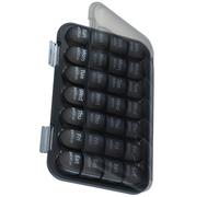 Distributeur de médicaments hebdomadaire avec joint en silicone - Étui à pilules en polypropylène robuste pour patients chroniques âgés - Organiseur hebdomadaire de médicaments chroniques