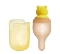 Distributeur de médicaments liquides pour bébé - Distributeur de médicaments pour bébé | Tétine type bébé - Biberon avec gobelet doseur pour l'eau et le lait