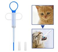 Distributeur de médicaments pour animaux en silicone - Lance-pilules 15 cm | Poussoir distributeur de pilules pour animaux, seringue anti-fuite et résistante aux morsures avec embout souple, pour chat