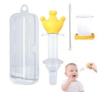 Distributeur de médicaments pour sucette, distributeur de médicaments pour bébé,Seringue d'alimentation orale de dessin animé - Seringue compte-gouttes pour médicaments liquides et autres Jingan