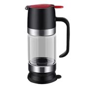 Distributeur de miel en verre anti-goutte,distributeur de miel - Récipient à miel en verre de type poussoir de 9 oz, distributeur de miel sans goutte à goutte | Distributeur de sirop d'érable avec poi