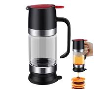 Distributeur de miel - Pot transparent de 255,1 g avec déclencheur, bouteille de service de sirop d'érable facile à nettoyer, récipient de stockage de liquide transparent durable | Outil de table de