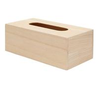Artemio Boîte à mouchoirs VIMOU en bois, beige, avec fond 25 x 13 x 9 cm