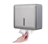 Distributeur de mouchoirs Salle Bain Porte-Serviettes en Papier Mural Distributeur Petites Serviettes for Porte-Papier hygiénique Cuisine pour Papier(Dark Gray)