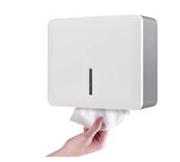 Distributeur de mouchoirs Salle Bain Porte-Serviettes en Papier Mural Distributeur Petites Serviettes for Porte-Papier hygiénique Cuisine pour Papier(White)