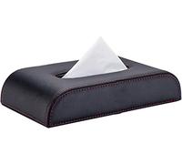 Distributeur de Mouchoirs, Scandinave Microfibre de Luxe en Cuir Tissu Tableau Bord Boîte d'accoudoir d'accompagnement Réservoir Toilette Papiers Décoration Type siège Porte-Serviettes(Blue,Silver)