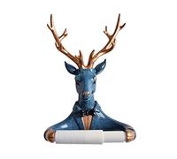 Distributeur de Mouchoirs, Scandinave Nordic Elk Roll Paper Holder Creative Résine Boîte À Mouchoirs pour Salle De Bain Hôtel Pas Poinçonnage Porte-Serviettes(A)