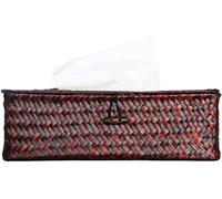 Distributeur de Mouchoirs, Scandinave Rotin Tissu Box Couvre-Serviettes rectangulaires Table de Serviette tissée carpkin conteneur Maison Voiture Porte-Serviettes Porte-Serviettes(C)