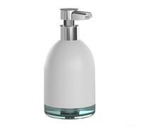 Distributeur de mousse intelligent sans contact avec cinq niveaux de sortie de mousse, bouteille de 320 ml, indice IPX7 et système d'éclairage réactif (blanc)