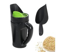 Distributeur de neige fondue - Récipient agitateur de grande capacité de 2,5 litres, outil de distribution de flux variable, applicateur de granules respectueux de l'environnement, pratique,