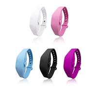 Distributeur de nettoyant pour les mains : bracelet de désinfectant pour les mains portable et rechargeable pour une utilisation facile avec réglage réglable pour enfants, adolescents et