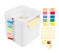 Distributeur De Notes Adhésives Organisateur De Bureau Compact À Clips