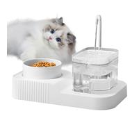 Distributeur de nourriture 2 en 1 - Distributeur d'eau et d'eau pour animaux de compagnie | Gamelle d'eau et de nourriture pour chat | Distributeur d'eau potable automatique de grande capacité pour