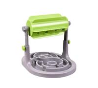 Distributeur de Nourriture à Alimentation Lente pour Chiens, Vert | Plastique, Roue Folle, pour Votre Animal, Réduit L’ingestion Rapide, Prolonge de Jeu