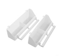 Distributeur de nourriture à double compartiment pour oiseaux, lot de 2 distributeurs de nourriture pour perruches avec perchoir