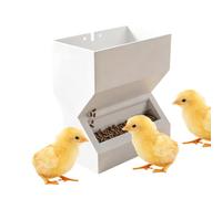 Distributeur de Nourriture à Poules Mangeoire Murale sans gaspillage pour | Nourrisseur à cailles Pour ferme basse-cour jardin enclos extérieur canetons cailles et oiseaux