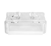 Distributeur de Nourriture Acrylique pour Aquarium, Distributeur de Nourriture pour Poissons avec Ventouse, Station d’Alimentation Automatique Transparente dotée d’Une Bande