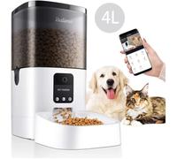Distributeur de Nourriture Automatique - 4L - WIFI - Caméra - Contrôle APP - Pour Chien et Chat