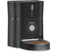 Distributeur de Nourriture Automatique - BALIMO - 3L - Programmable - Noir - Acier Inoxydable 304