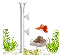 Distributeur de nourriture automatique pour poissons, distributeur directionnel en acrylique avec ventouse transparente pour crevettes, tortues et étangs à la maison ou en vacances