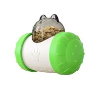 Distributeur De Nourriture Drôle Véhicule Taquin Gobelet Jouet Interactif pour Chats Distributeur Nourriture D'intérieur pour Animaux Compagnie avec Véhicule Jouet À Mangeoires Lentes