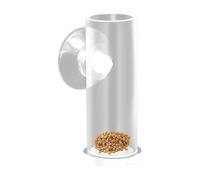 Distributeur de nourriture en acrylique, distributeur d'aquarium, accessoire d'alimentation pour animaux de compagnie, 7 x 4 x 4 cm, facile à entretenir/ventouse puissante pour votre aquarium tout en
