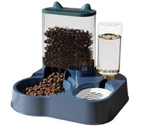 Distributeur de nourriture et d'eau pour chat - Distributeur d'eau pour | chat Gamelles anti-astuce pour chiens, avec capacité, conteneur de stockage de nourriture, gamelle automatique, fournitures p