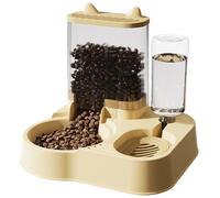Distributeur de nourriture et d'eau pour chat - Distributeur d'eau pour | chat Gamelles anti-astuce pour chiens, avec capacité, conteneur de stockage de nourriture, gamelle automatique, fournitures p
