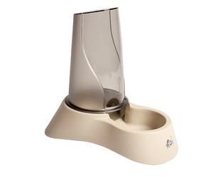 Distributeur de nourriture et d'eau pour chien Duvoplus Nuvola Beige 34,5x23x34 cm