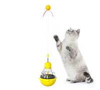 Distributeur de Nourriture interactif pour Chats - Balle d'activité Puzzle, matériau Plastique Durable, Dispositif de Distribution de collation Lumineux Qui soutient l'entraînement de l'instinct de