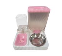 Distributeur de nourriture pour animaux à gravité, distributeur automatique de nourriture pour chat avec base antidérapante, distributeur d'eau de nourriture pour animaux anti-suffocation, abreuvoir