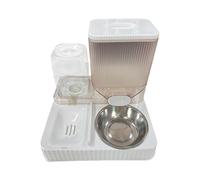 Distributeur de nourriture pour animaux à gravité, distributeur automatique de nourriture pour chat avec base antidérapante, distributeur d'eau de nourriture pour animaux anti-suffocation, abreuvoir