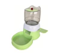 Distributeur de Nourriture pour Animaux Chat Chien Kibble Réservoir Transparent Bol Intégré Poussoir Latéral Plastique Solide Base Large Convient aux, Color to 1