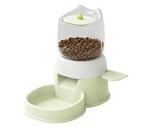 Distributeur de nourriture pour animaux de compagnie - Distributeur automatique de nourriture pour chiens et chats 2L | Design à bouton-poussoir, Récipient durable en polypropylène PP-PTE pour la