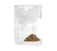 Distributeur de Nourriture pour Aquarium - Distributeur Transparent pour Poisson Combattant,Distributeur Anti-Dérive à Grande Capacité avec Ventouse pour Crevettes, Betta, Étang, Eau Douce et