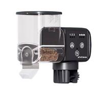 Distributeur De Nourriture Pour Aquarium - Programmable pour Bassin et Étang,Disperseur Intelligent Rechargeable Étanche avec Programmation Précise pour Bassin, Nourrissage pendant les Vacances et Tor