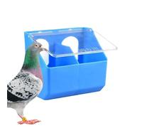 Distributeur de nourriture pour cage à oiseaux de grande capacité - 16 x 14 x 9,5 cm, gamelle étanche pour oiseaux, mangeoire durable pour pigeons, cailles, perruches, poules, volailles | Ve