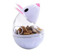 Distributeur de nourriture pour chat - PP PC 7 cm, jouet à alimentation lente, design de tumbling de souris | Contrôle des traitements visibles, balle interactive, outil d'exercice pour animaux de