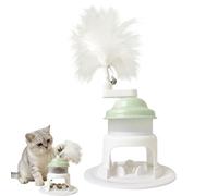 Distributeur de nourriture pour chats, chiens, jouet interactif en polypropylène, pour chiot, chaton, stimulation de l'ennui, divertissement d'alimentation (vert)
