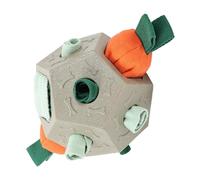 Distributeur de nourriture pour chien - Jouet à mâcher avec fonction friandise interactive pour chiens - Balle d'entraînement pour le nettoyage des dents - Pour chiens de petite, moyenne et grande