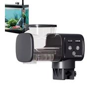 Distributeur de nourriture pour poissons - Distributeur d'alimentation étanche | Mangeoire automatique pour aquarium - pour Betta Pellet Pond Home Vacances Weekend Day Voyage