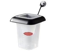 Distributeur de nourriture pour poissons, distributeur d'appât flottant avec ventouse pour aquarium, distributeur de nourriture pour poissons d'aquarium, pour l'alimentation vivante en eau douce et en