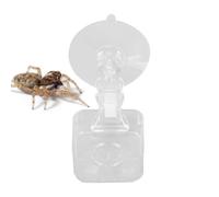 Distributeur de Nourriture pour Reptiles - Distributeur à Ventouse pour Petits Reptiles | Bac d'alimentation et Abreuvement Facile à Nettoyer pour Intérieur, Jardin, Balcon et Animaux Domestiques