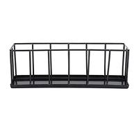 Distributeur de Nourriture pour Reptiles en Acier Inoxydable, Bol d'alimentation Multifonctionnel pour l'alimentation des Tortues et des Reptiles, Durable, Facile à Nettoyer, (Noire)