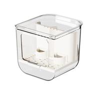 - Distributeur de nourriture - Transparent PC PP, 18 x 16,6 x 16,5 cm, 600 g Distributeur de nourriture | Cage transparente pour perruches, cacatoès, canaris, pinsons, cacatoès, inséparables