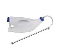 Distributeur de nourriture tubulaire pour animaux de ferme - 4 litres de lait de veau - Distributeur de lait médical durable - Chèvres, agneaux, chiots, moutons, soins du bétail, ferme, F