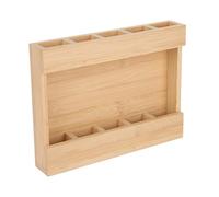 Distributeur de paille - Distributeur de paille, organisateur de stockage de paille - Conteneur pour ustensiles de cuisine - Home Kitchen Restaurant Coffee Wooden Support en bois