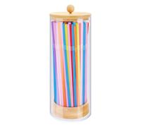 Distributeur De Pailles - Organisateur De Rangement Pour Pailles À Boire | Boîte De Rangement Avec Couvercle Pour Cuisine Bar Salon Bureau Événement Café Maison Accessoire Réutilisable Pratique