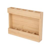 Distributeur de pailles : support pour ustensiles en bois, utilisation de stockage de cuisine de grande capacité, récipient à pailles peu encombrant, distributeur de paille pour armoire, armoire, Mos